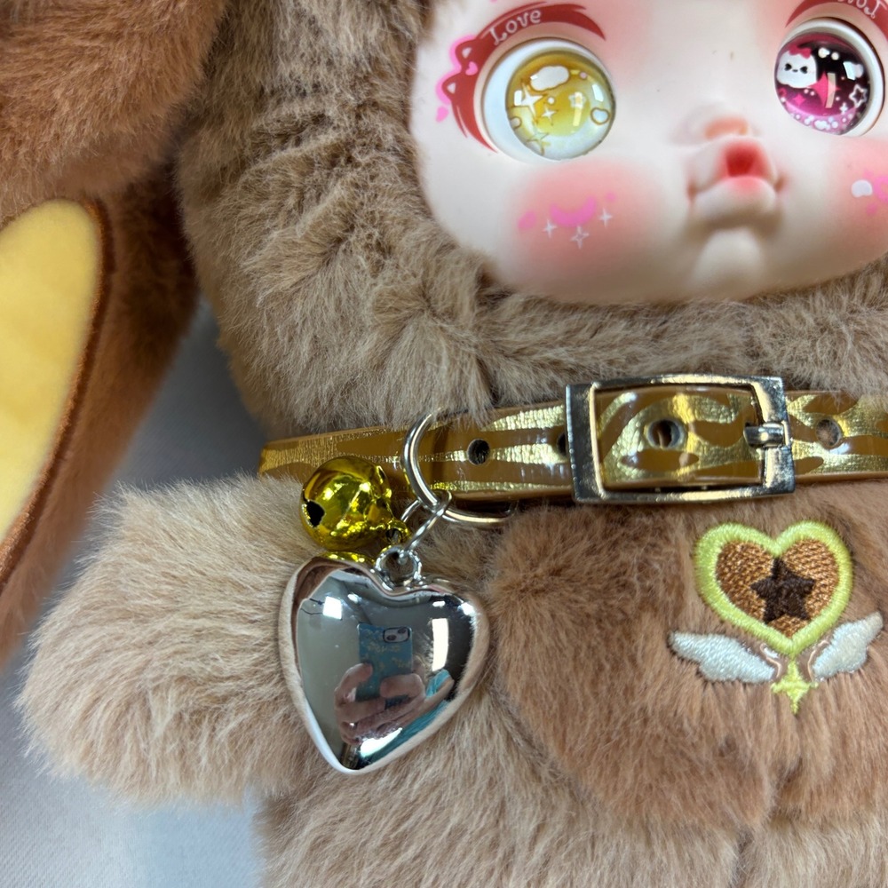 LEWA Culture Cute Anime Plush Charm Doll Pendant Brown Hat Keychain 9" Tall - Picture 3 of 12